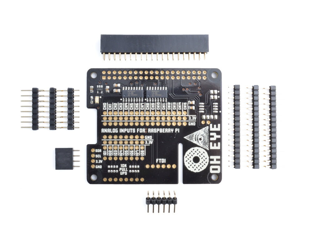 Oh Eye: 16 Analog Inputs for Raspberry Pi